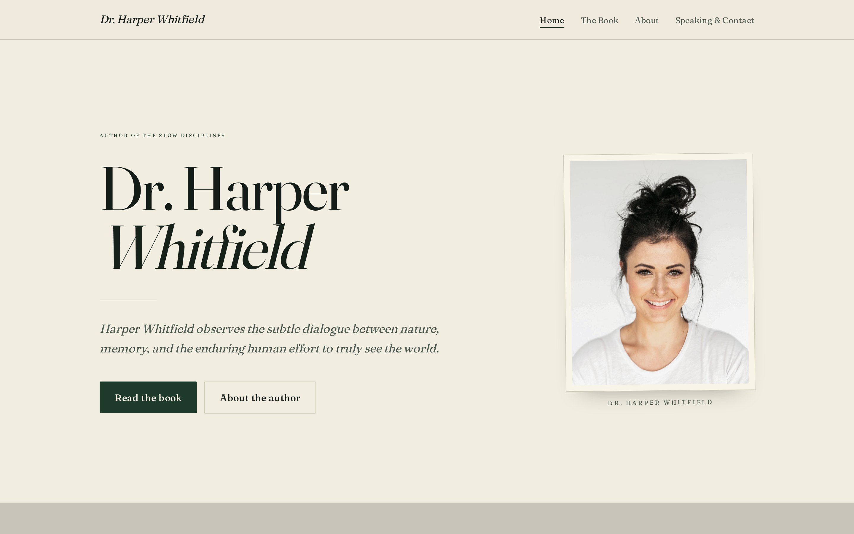 Preview of Dr. Harper Whitfield's site